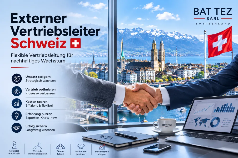 Externer Vertriebsleiter Schweiz – Professionelle Vertriebsleitung für nachhaltiges Unternehmenswachstum
